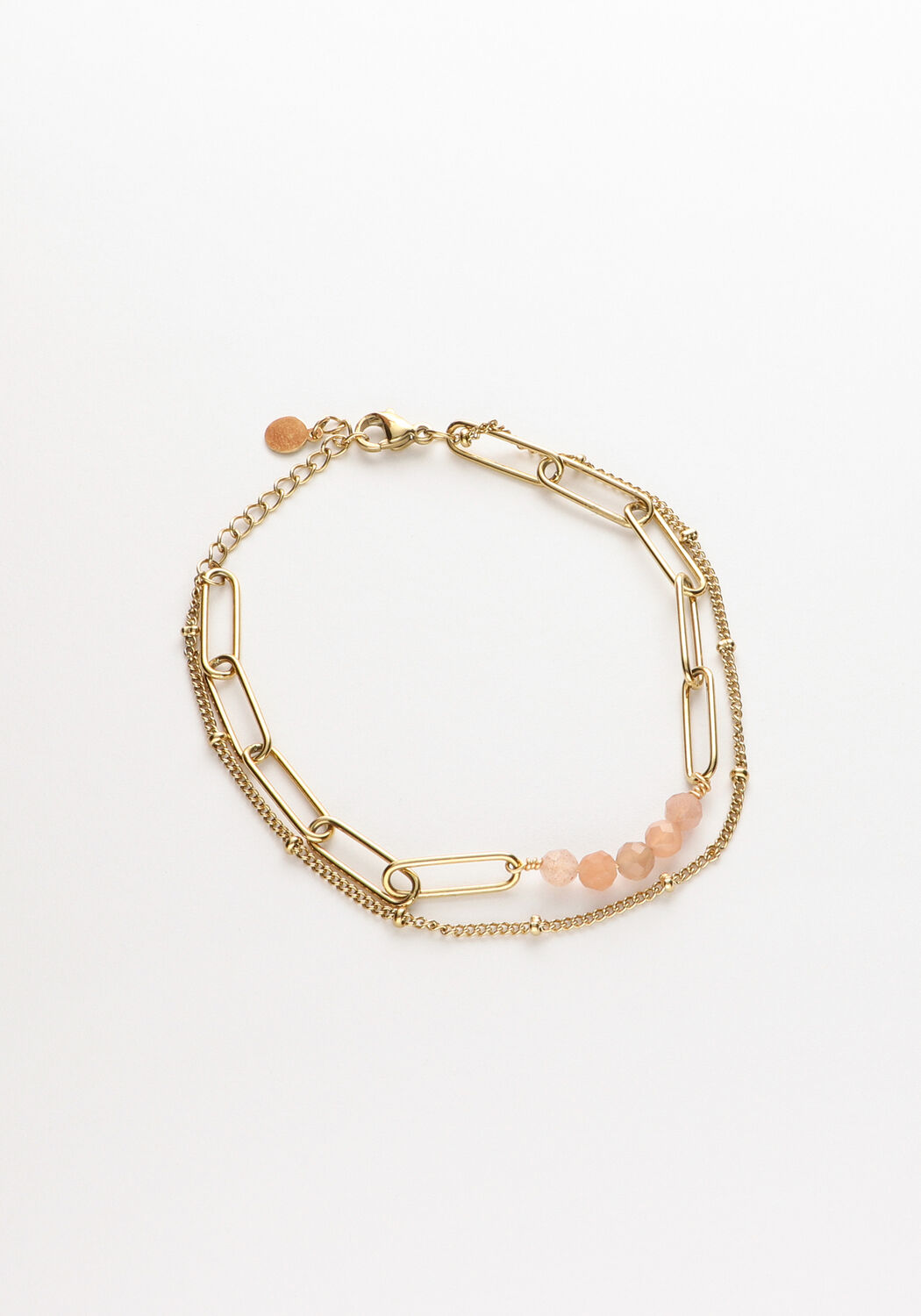 Braune NOTRE-V Armb&auml;nder ARMBAND DUBBEL CHAIN