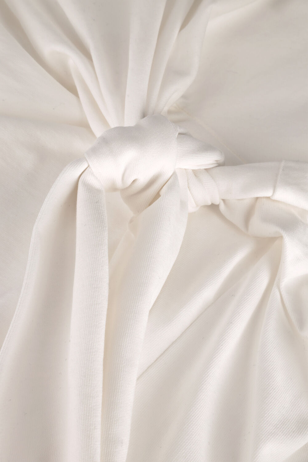 Ecru 10DAYS Top KNOTTED TEE - large