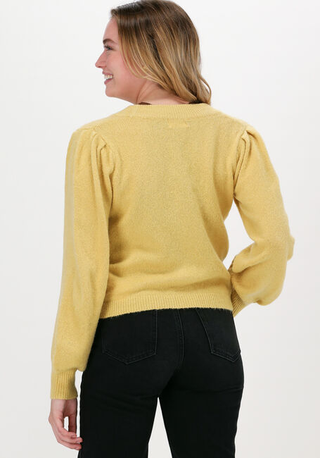 Gelbe OBJECT Strickjacke EVE NONSIA L/S SHORT CARDIGAN - large