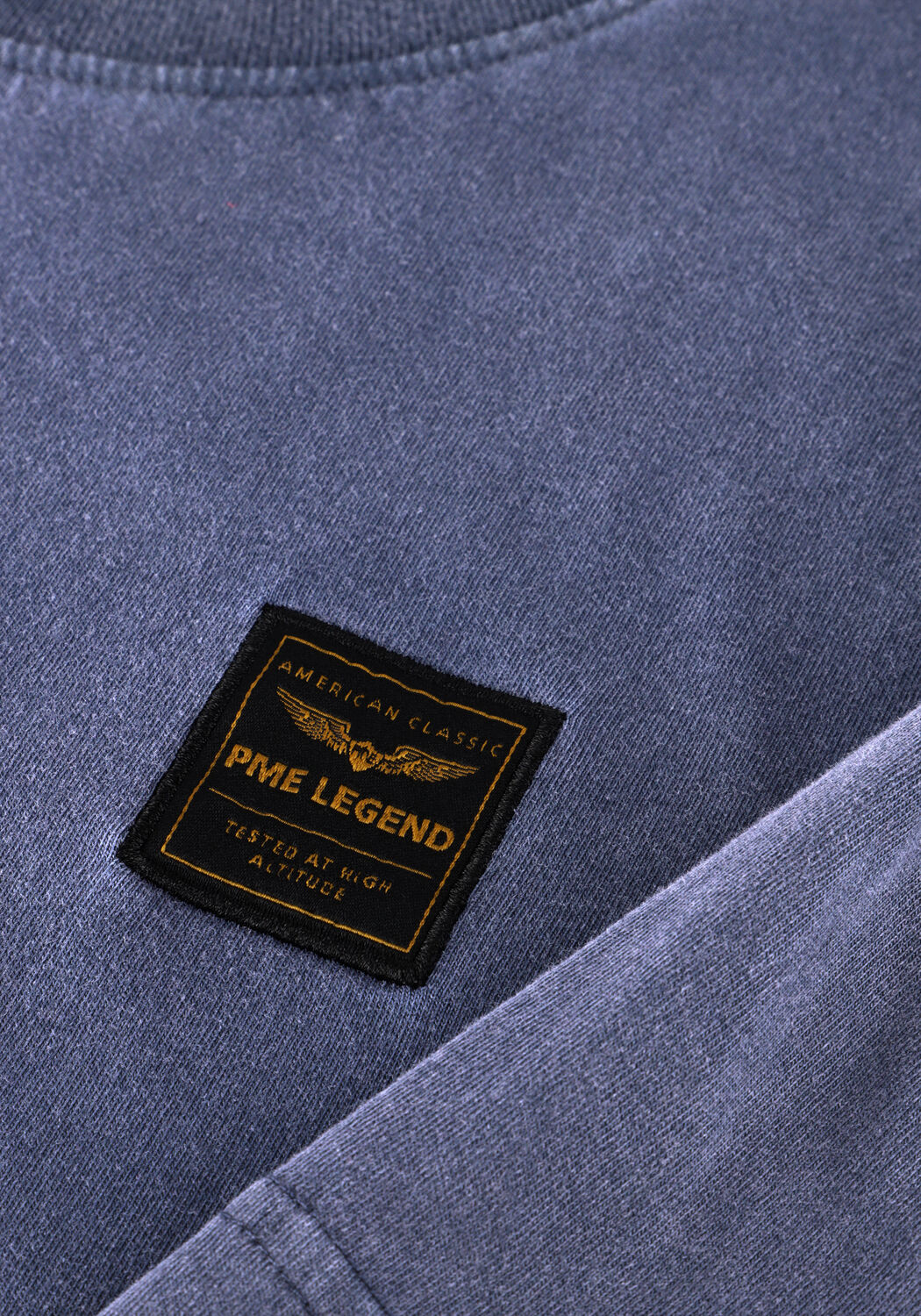 Blaue PME LEGEND T-shirt ACID WASH + GARMENT DYE - large