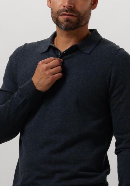 Blaue SAINT STEVE Polo-Shirt BEREND - large