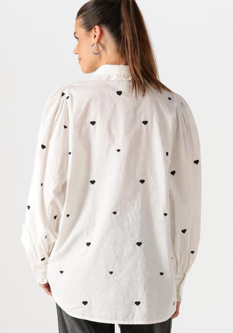Weiße Y.A.S. Blusen YASHEART LS LONG SHIRT - large