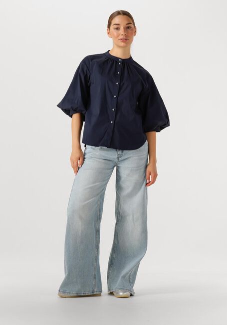 Blaue SUMMUM Blusen BLOUSE COTTON STRETCH - large