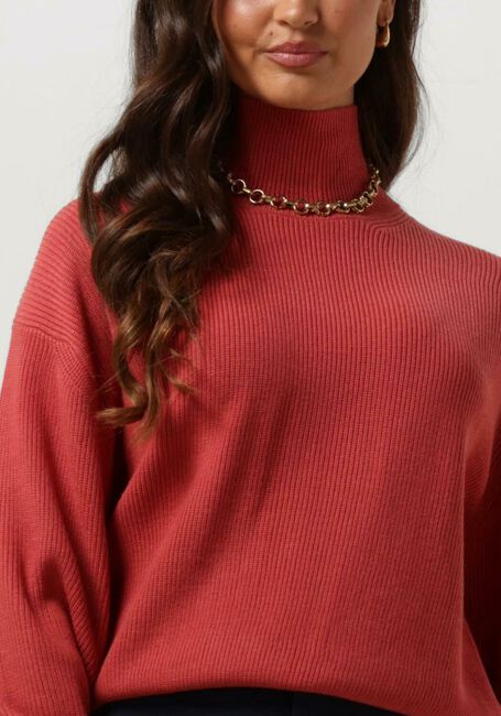 Rote MSCH COPENHAGEN Rollkragenpullover MSCHMAGNEA RACHELLE RIB PULLOVER - large