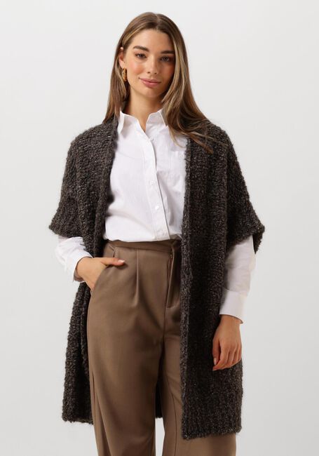 Braune NUKUS Strickjacke BESS CARDIGAN - large