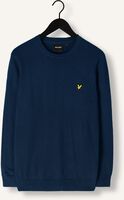Blaue LYLE & SCOTT Pullover COTTON MERINO CREW JUMPER Blaue LYLE & SCOTT Pullover COTTON MERINO CREW JUMPER - medium