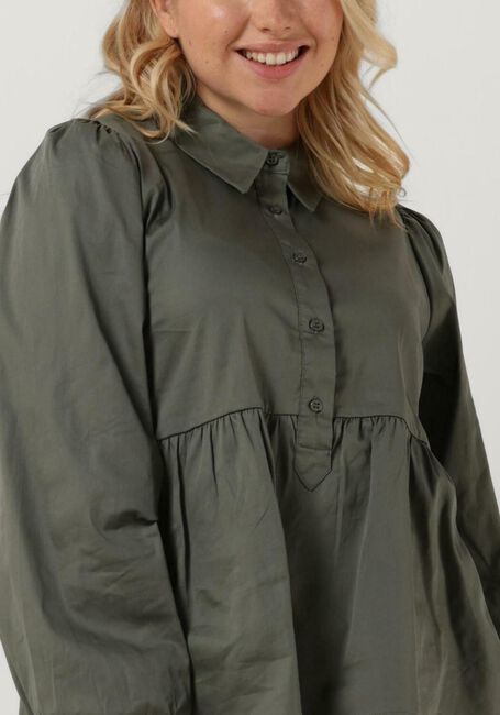 Grüne LEVETE ROOM Bluse LR-ISLA SOLID 64 SHIRT - large