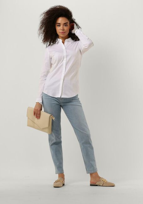 Weiße TOMMY HILFIGER Blusen HERITAGE SLIM FIT SHIRT - large