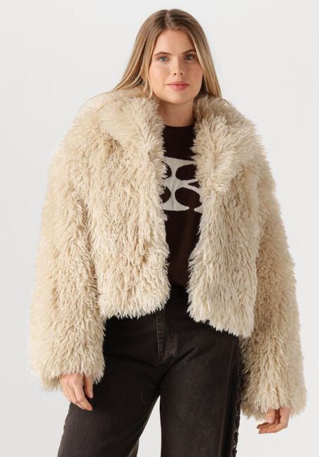 Beige SECOND FEMALE Teddy-Jacke OPHIE JACKET - large
