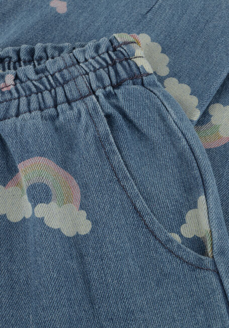 Blaue KONGES SLOJD Slim fit jeans MAGOT FRILL PANTS GOTS - large