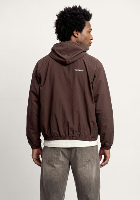 Braune POCKIES Jack VINEYARD RIPSTOP WINDBREAKER - CHOCOLATE - large