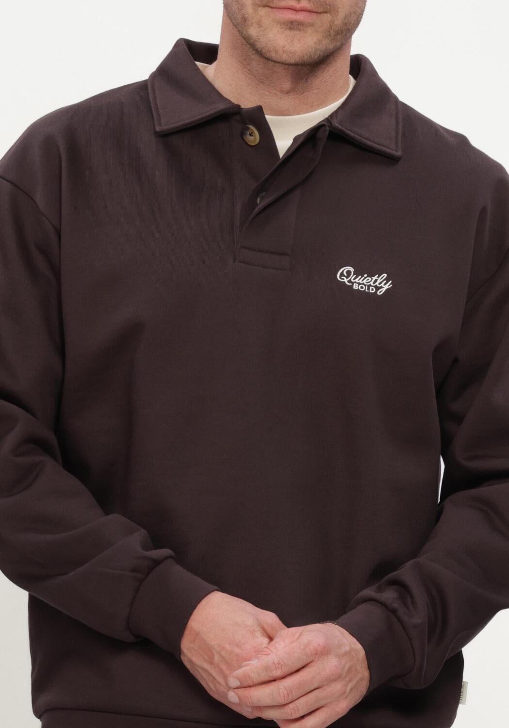 Braune MACED Sweatshirt M-ARCHIE - large