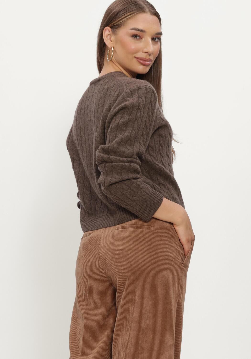 Braune VANESSA BRUNO Strickjacke HOBSON - large