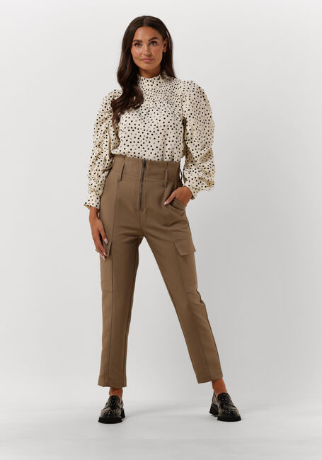 Ecru CO'COUTURE Blusen DOT DRAPE SLEEVE BLOUSE - large