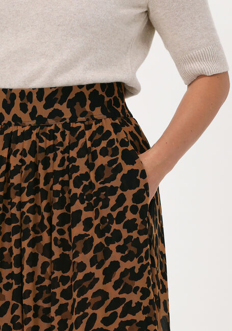 Camelfarbene VANILIA Maxirock LEO MESH SKIRT - large