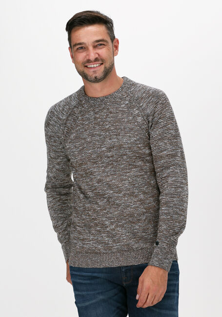 Braune CAST IRON Pullover R-NECK SLIM FIT COTTON MOULINE - large