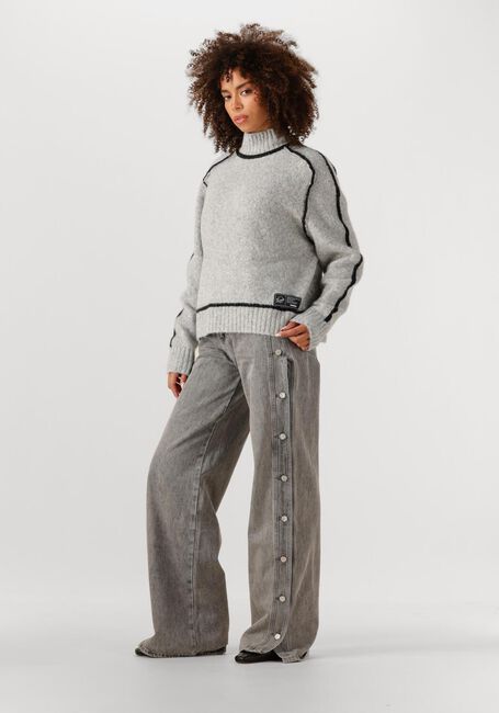 Hellgrau HAUTE L'AMITIÉ Pullover TOBY HEM LINE KNIT - large