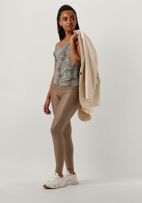 Taupe DEBLON SPORTS Hosen CLARA SHINE LEGGINGS HIGH WAISTBAND - large