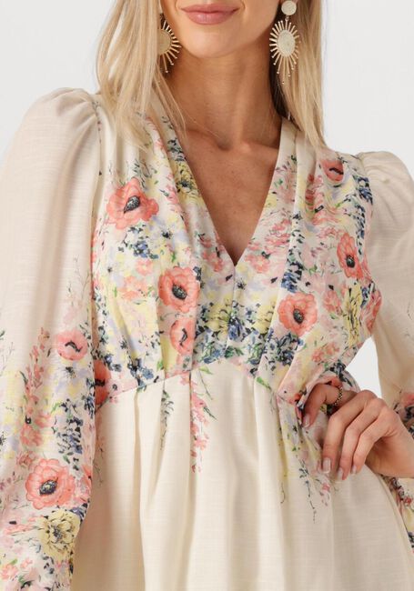 Creme NEO NOIR Midikleid SILFI FLOWER PRINT DRESS - large