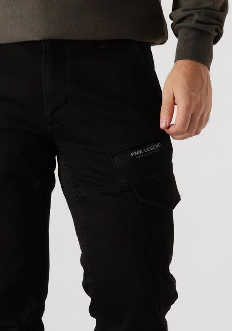 Schwarze PME LEGEND Cargohosen NORDROP CARGO WASHED BLACK DENIM - large