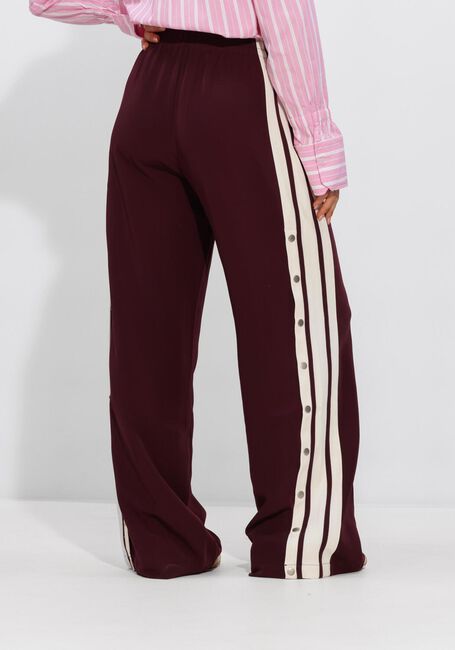 Bordeaux CATWALK JUNKIE Weite Hose SIDE BUTTON TRACKSUIT TROUSERS - large