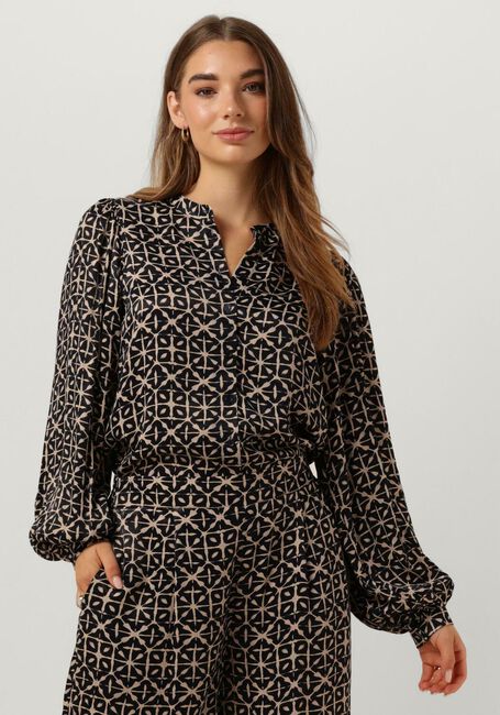Schwarze BY-BAR Blusen RIKKI LS FLASH BLOUSE - large