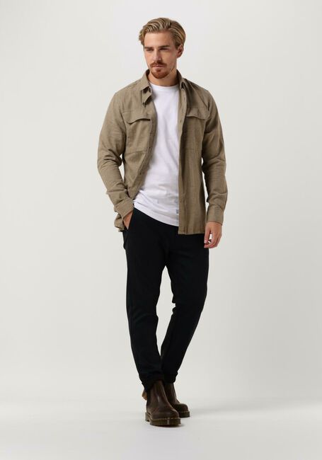 Taupe DSTREZZED Casual-Oberhemd SHIRT MELANGE FLANNEL - large