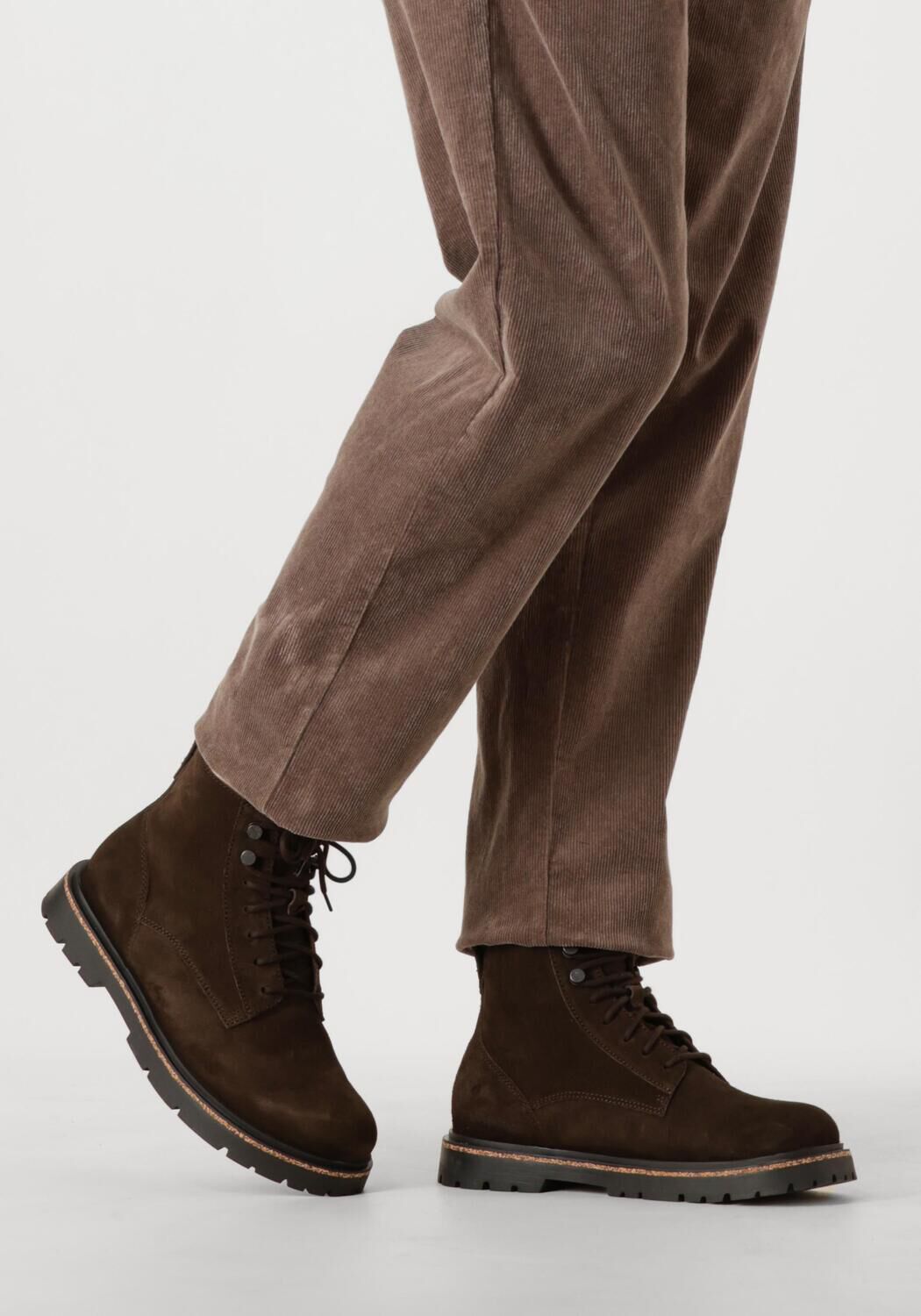 Braune BIRKENSTOCK Schn&uuml;rboots HIGHWOOD LACE MID M - large