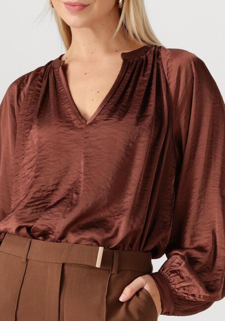 Braune AAIKO Blusen ALANZA VIS 521 - large