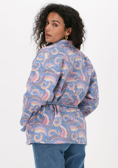 Hellblau ANTIK BATIK Kimono PIETRA JACKET - large