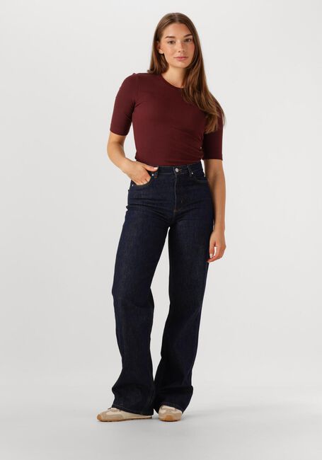 Braune ROUGE EDIT T-shirt ROUHELENA 2/4 O-NECK TEE - large