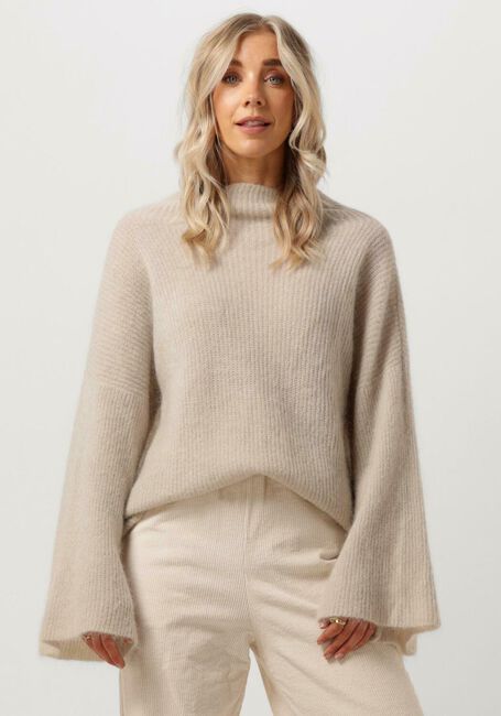 Beige AMERICAN DREAMS Pullover FELICIA OVERSIZED KNIT - large