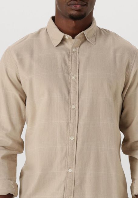 Beige SELECTED HOMME Casual-Oberhemd SLHSLIMOWEN-BRUSHED SHIRT LS NOOS - large