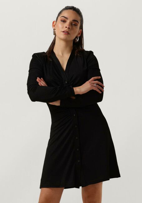 Schwarze GUESS Minikleid V-NECK CRYSTAL DRESS - large