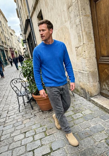 Blaue DSTREZZED Pullover NJORD CREW - large