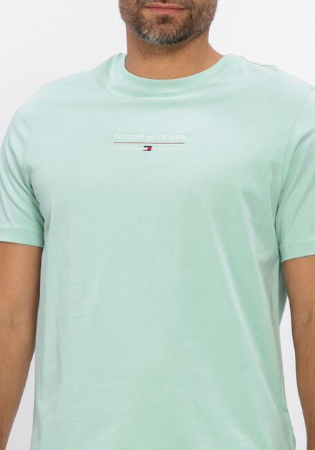 Minze TOMMY HILFIGER T-shirt BRAND LOVE LOCKUP TEE - large