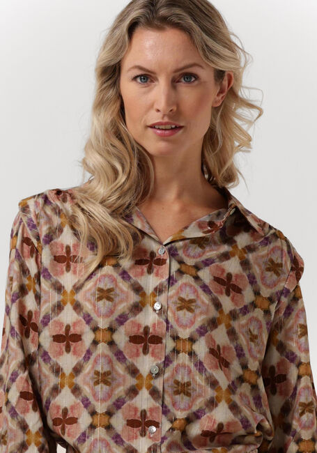 Mehrfarbige/Bunte SUMMUM Blusen BLOUSE FADED ALL OVER - large