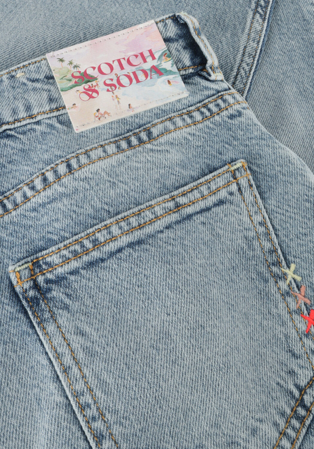 Blaue SCOTCH & SODA Mom jeans THE TIDE HIGH-RISE BALLOON JEANS - large