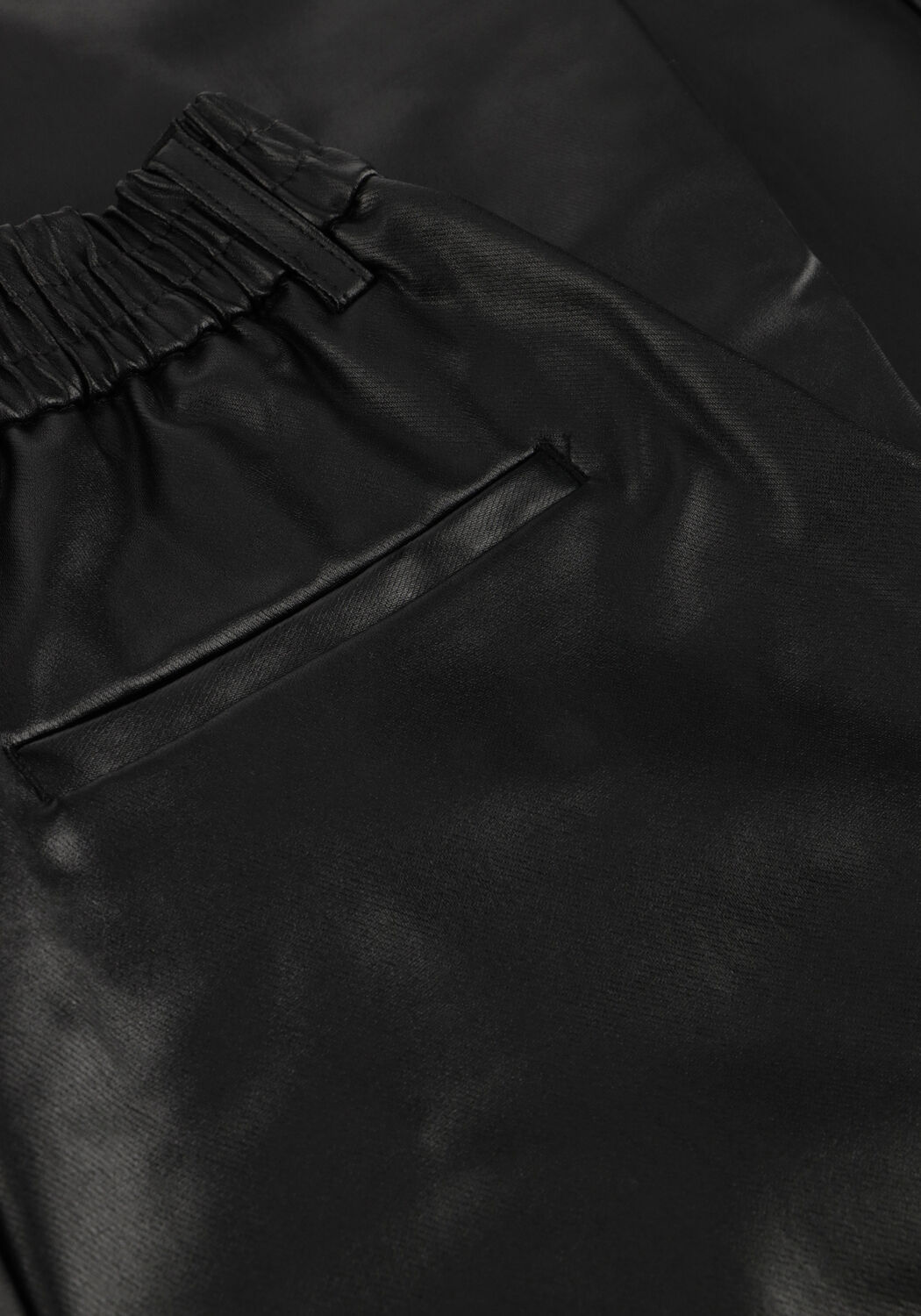 Schwarze OBJECT Weite Hose OBJMELBA LISA WIDE COATED PANT - large