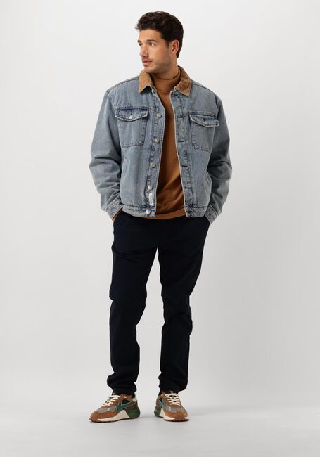 Blaue SCOTCH & SODA Jack CORD COLLAR INDIGO TEDDY JACKE - large