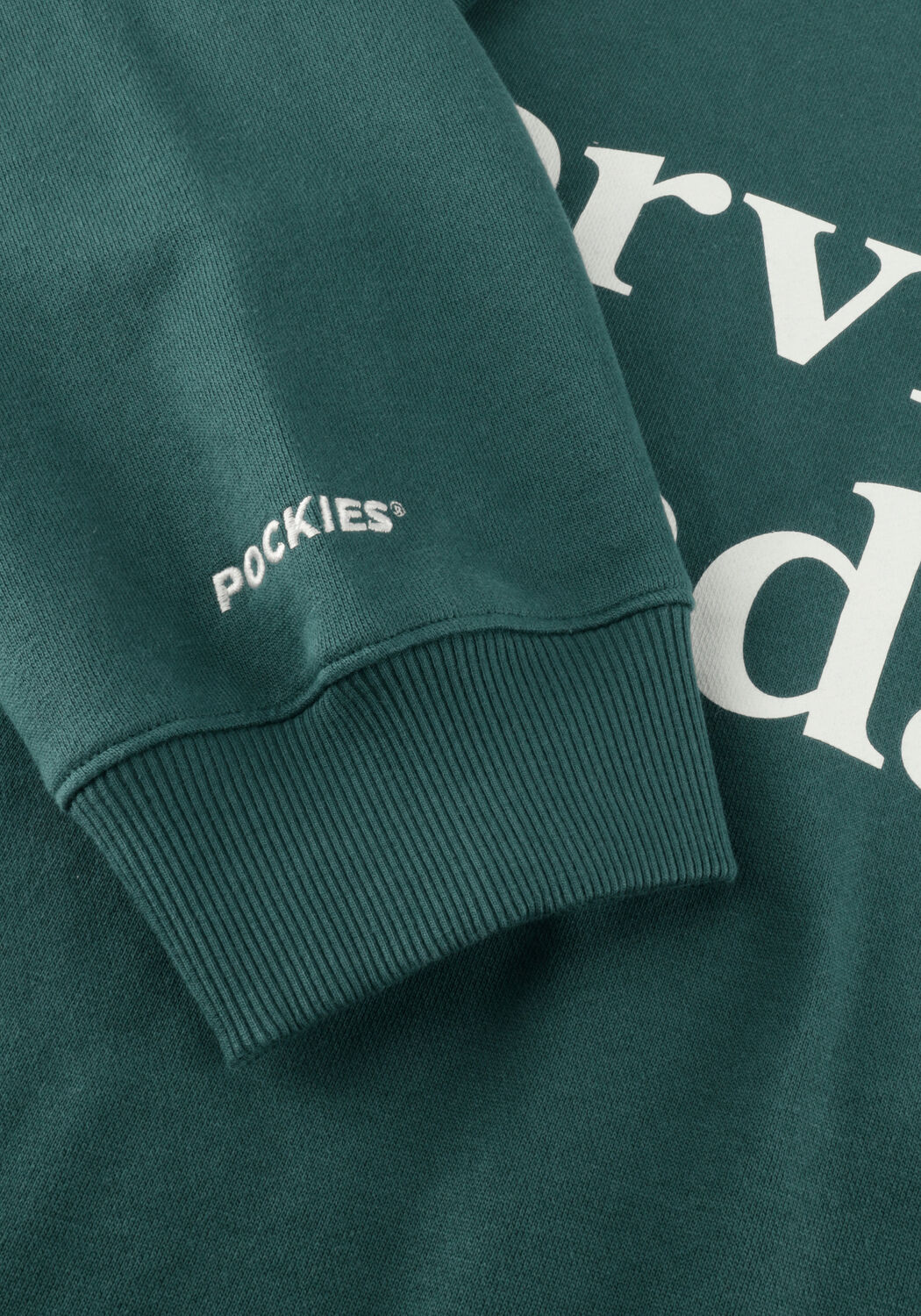 Dunkelgr&uuml;n POCKIES Sweatshirt OVERSIZED SUNDAYS CREW - large