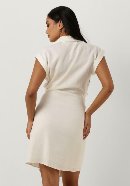Weiße TOMMY HILFIGER Minikleid LINEN SLEEVELESS WRAP DRESS - large