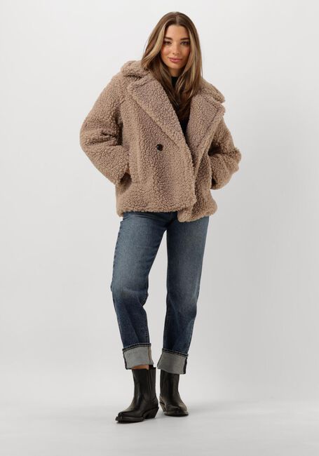 Sand UGG Teddy-Jacke GERTRUDE SHORT TEDDY COAT - large