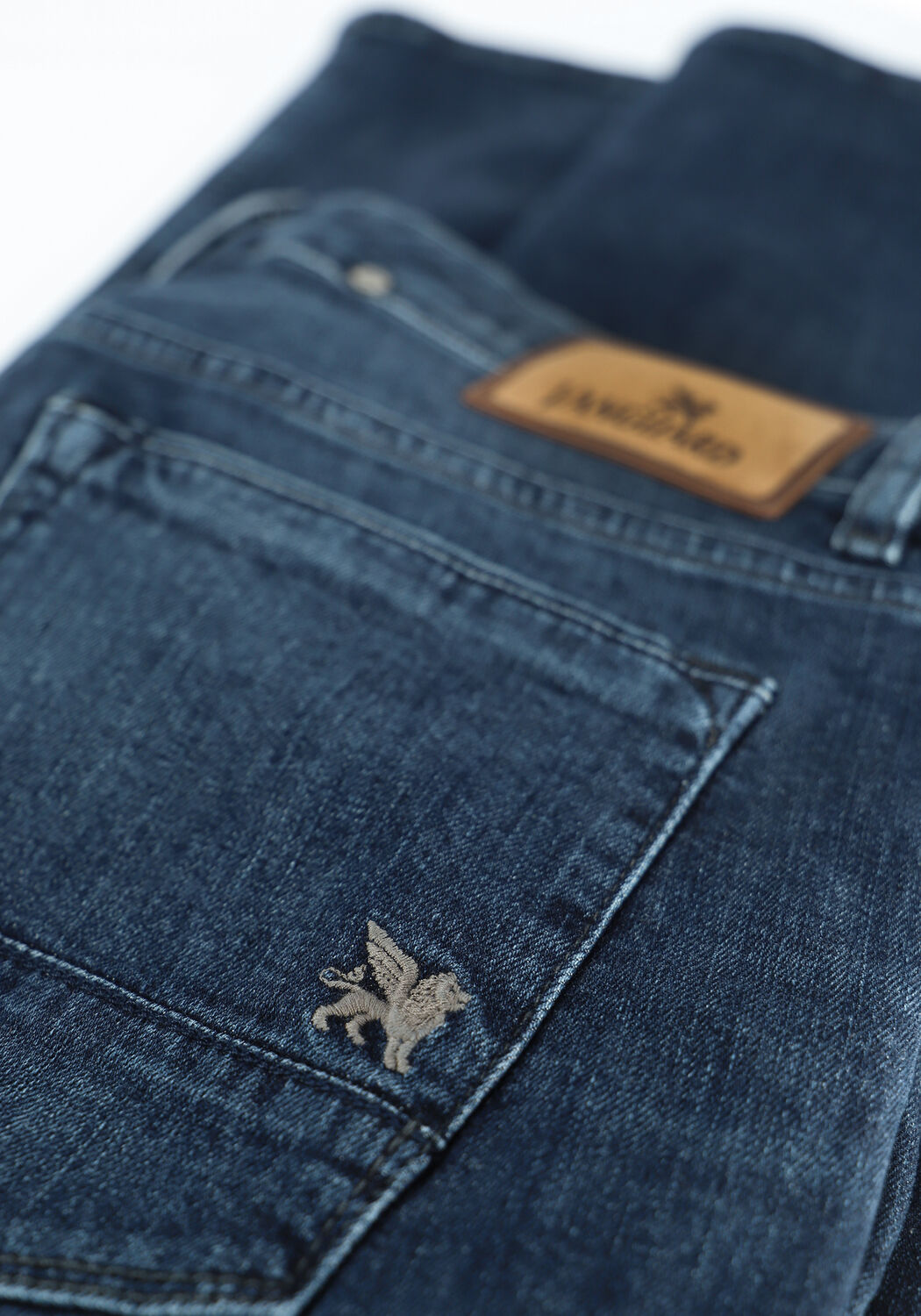 Blaue VANGUARD Slim fit jeans V7 RIDER STEEL BLUE WASH Omoda