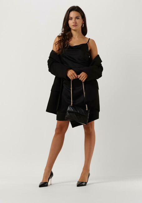 Schwarze Y.A.S. Minikleid YASDOTTEADRAPE STRAP MINI DRESS - large