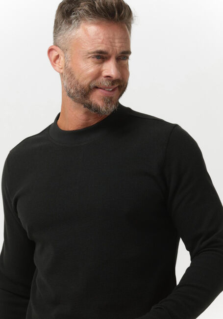 Schwarze KULTIVATE Pullover LS DWAYNE - large