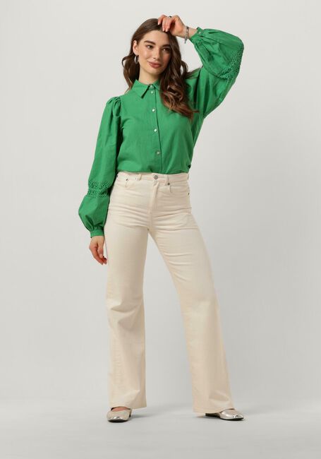 Grüne NUKUS Blusen LETTIE BLOUSE EMBROIDERY - large