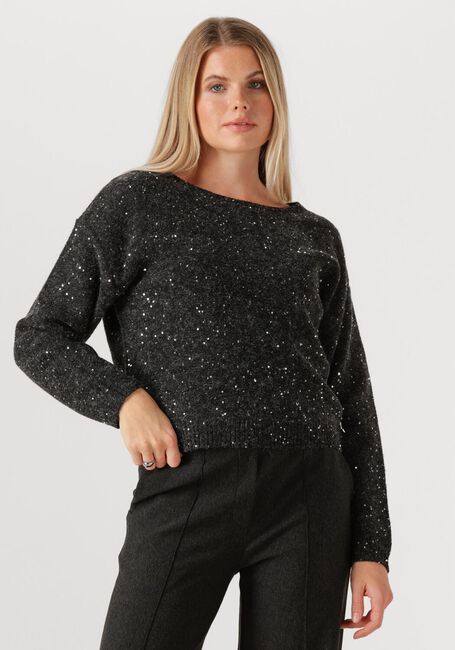 Dunkelgrau JANSEN AMSTERDAM Pullover ANOUK TRUI HK 151 ROUND NECKLINE - large