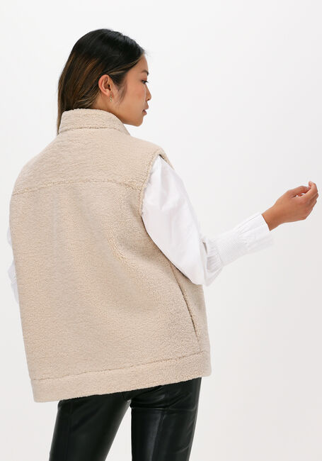 Beige SELECTED FEMME Bodywarmer SLFJANY TEDDY VEST W - large