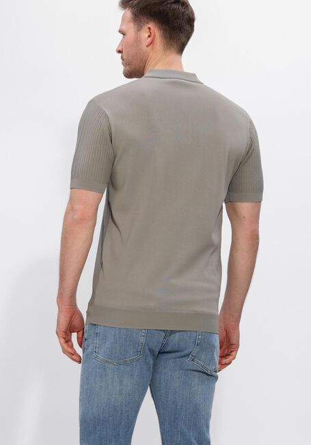 Taupe GENTILUOMO Polo-Shirt POLO 3 BUTTONS SS - large